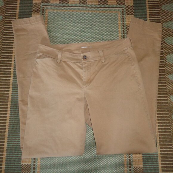 Old Navy Skinny Pants 6 TALL Tan Zip/Button Closure Belt Loops Pockets - Picture 1 of 13